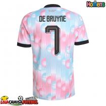 Camisa de Futebol Bélgica Kevin De Bruyne #7 Equipamento Secundário Mundo 2026 Manga Curta